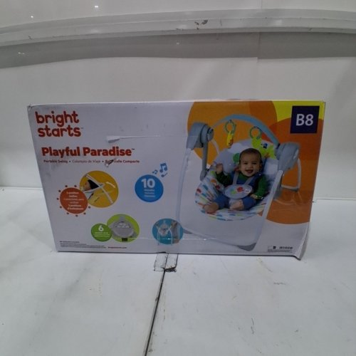 BRIGHT STARTS PLAYFUL PARADISE PORTABLE AUTOMATIC BABY SWING WITH MUSIC image 4
