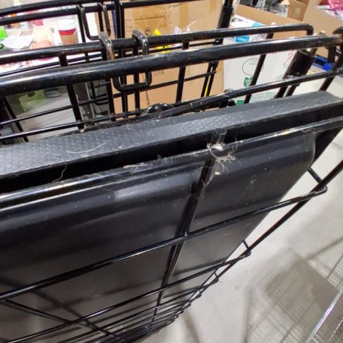 MIDWEST ICRATE DOUBLE DOOR FOLDING METAL DOG CRATE WITH DIVIDER PANEL AND FLOOR PROTECTING FEET - XL - 48" X 30" X 33" - BLACK - (MODEL: 1548DDU) image 3