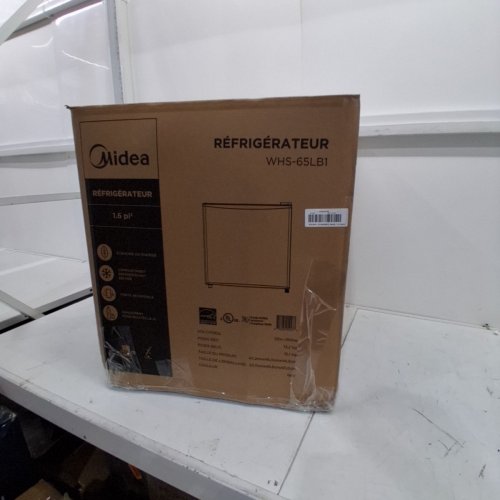 MIDEA COMPACT SINGLE-DOOR MINI REFRIGERATOR - BLACK (MODEL: WHS-65LB1) image 7