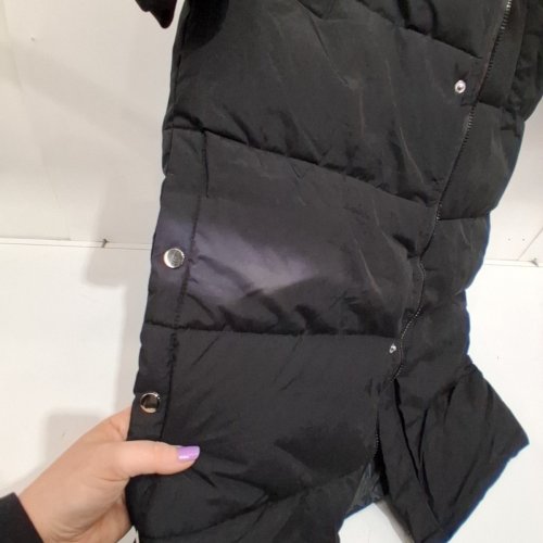WOMEN'S HUAKAIYIAN LONG HOODED PUFFER JACKET - EXTRA LARGE - BLACK image 3