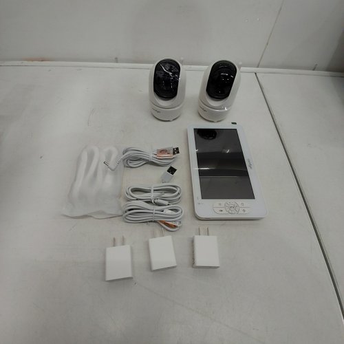 3PC COMFYER 2-WAY SPLIT-SCREEN BABY MONITOR - 7" SCREEN - WHITE (MODEL: BM01) image 3