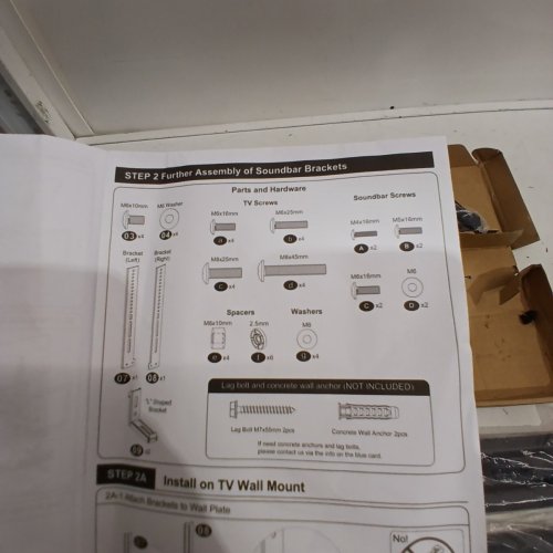 MOUNTING DREAM SOUNDBAR MOUNTING BRACKET FOR OVER OR UNDER TV - BLACK (MODEL: MD5425) image 3