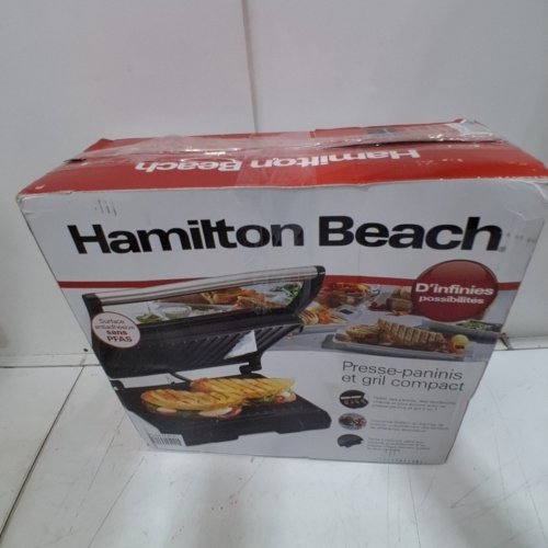 HAMILTON BEACH PANINI PRESS & COMPACT GRILL (MODEL: 25441C) image 5