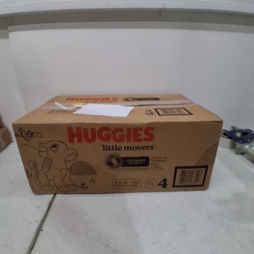 150PK HUGGIES LITTLE MOVERS DIAPERS - SIZE 4 - WHITE image 2