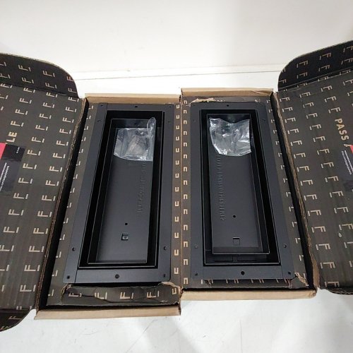 2PK FITTES FLUSH STEEL FLOOR REGISTER VENT WITH ADJUSTABLE DAMPERS - 4" X 10" - BLACK (STYLE: FLUSH4X10BLK) image 3