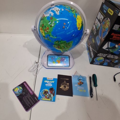 PLAYSHIFU ORBOOT EARTH EXPLORER - ADVANCED VERSION WITH MAGIC STYLUS, ZAP-ON PANELS & LIGHT-UP CONSTELLATIONS - STEM TOY GIFT - 10" GLOBE - SILVER, GREEN AND BLUE - (MODEL: SHIFU072) image 3