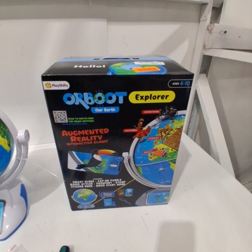 PLAYSHIFU ORBOOT EARTH EXPLORER - ADVANCED VERSION WITH MAGIC STYLUS, ZAP-ON PANELS & LIGHT-UP CONSTELLATIONS - STEM TOY GIFT - 10" GLOBE - SILVER, GREEN AND BLUE - (MODEL: SHIFU072) image 4