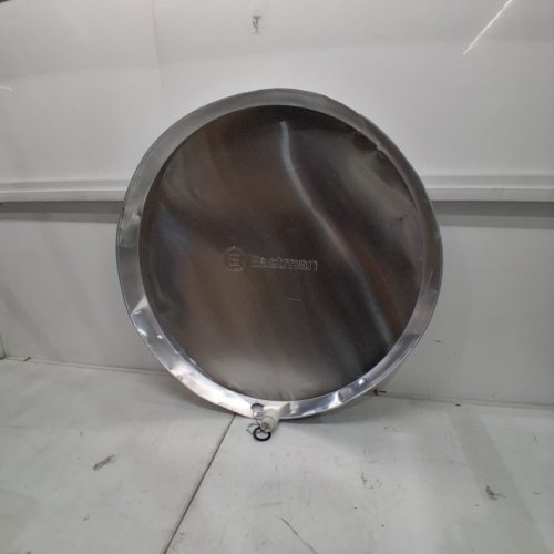 EASTMAN ALUMINUM WATER HEATER DRAIN PAN WITH PVC FITTINGS - 30" X 32" - CHROME (MODEL- 60087) image 2