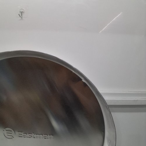 EASTMAN ALUMINUM WATER HEATER DRAIN PAN WITH PVC FITTINGS - 30" X 32" - CHROME (MODEL- 60087) image 3