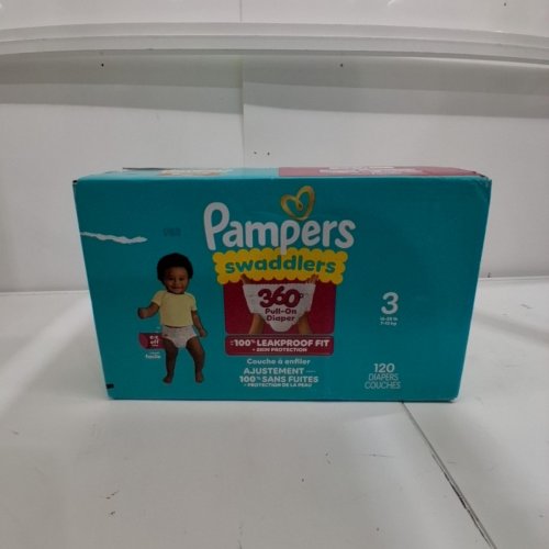 120PK PAMPERS SWADDLERS 360° PULL-ON DISPOSABLE DIAPERS - SIZE 3 image 4