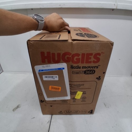 144PK HUGGIES LITTLE MOVERS DIAPERS, SIZE 4 image 3