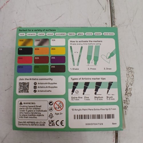 12PK ARTISTRO ACRYLIC PAINT PENS - MULTICOLOUR image 3