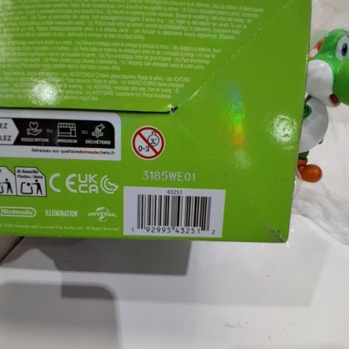 NINTENDO SUPER MARIO YOSHI TOY - 6" - GREEN/WHITE (MODEL: 43251) image 2