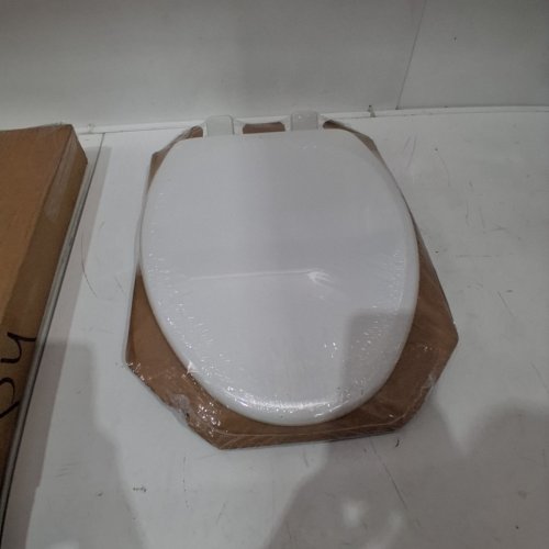 BEMIS MAYFAIR LANNON SLOW-CLOSE ENAMELED WOOD ELONGATED TOILET SEAT - 18.5" - WHITE (MODEL: 1843SLOW 000) image 2