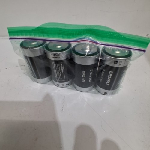 4PK TITUS LITHIUM BATTERIES - D SIZE, 3.6 V, 19000 MAH (MODEL: ER34615) image 5