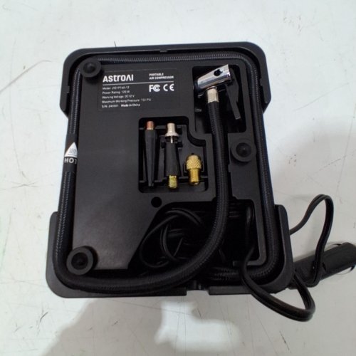 ASTROAI PORTABLE AIR COMPRESSOR - 12 V - 150 PSI - 17 L/MIN - BLACK (MODEL: JY21P160-12) image 4