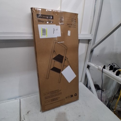 KINGRACK 2-STEP ALUMINUM STEP LADDER - SILVER (MODEL: WK3003C-2F-SILVER) image 6