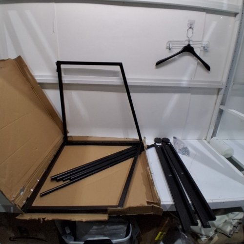 TOGARHOW WALL MOUNT HEAVY DUTY TIRE STORAGE RACK - UP TO 400LBS - 34" - 58" WIDE - BLACK (MODEL: TGU89112) image 2