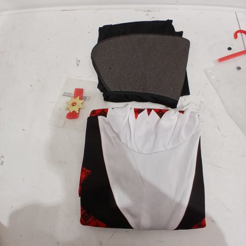 3PC MEN'S RUBIES VAMPIRE COSTUME - LARGE - BLACK / RED image 2