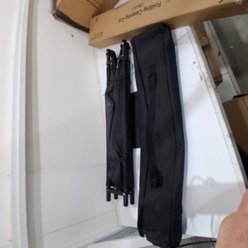 SPORTNEER FOLDING CAMPING COT - 450 LBS - BLACK (MODEL: Y21-80601-89) image 4