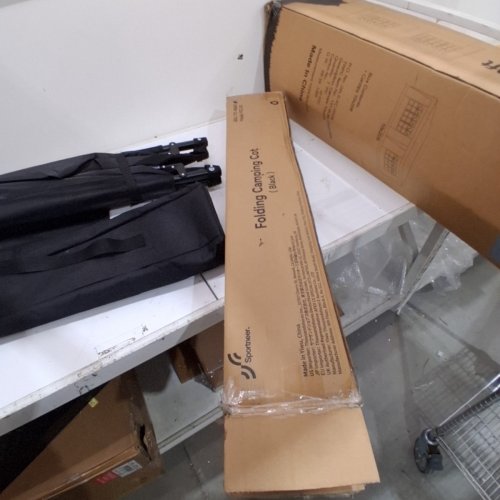 SPORTNEER FOLDING CAMPING COT - 450 LBS - BLACK (MODEL: Y21-80601-89) image 5