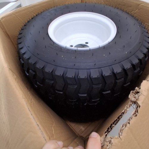2PK LAWN MOWER TIRE - 18 X 8.50-8 - WHITE image 4
