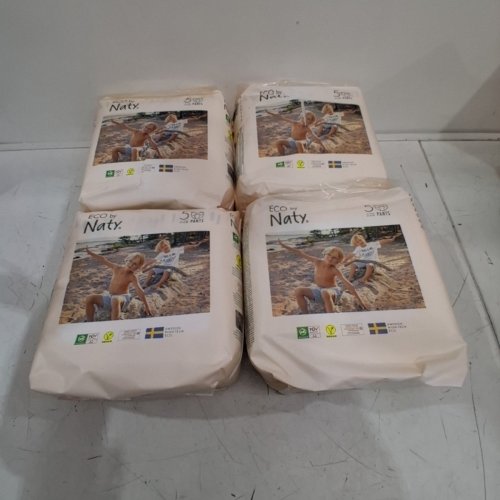 80PK KID'S ECO BY NATY PULL ON PANTS - SIZE 5 - WHITE (MODEL: 8244107F) image 2