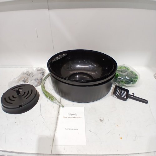 LIFEWIT FAUX PLANTER CAT LITTER BOX - 20" - BLACK/GREEN - (MODEL:23061) image 2