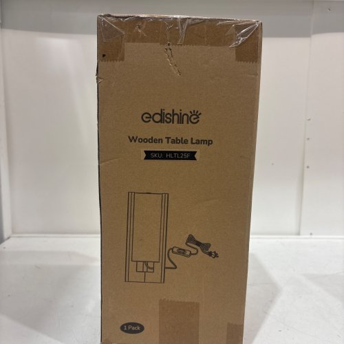 EDISHINE WOODEN TABLE LAMP- 13.5" (MODEL: HLTL25F) image 5
