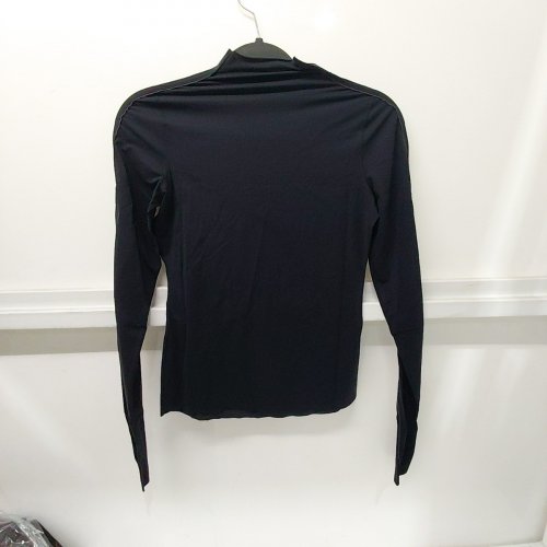 NIKE X SKIMS WEIGHTLESS LAYERS MOCK NECK LONG SLEEVE TOP - SMALL - OBSIDIAN (STYLE: TP-LST-6052W) image 2