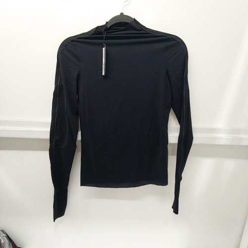 NIKE X SKIMS WEIGHTLESS LAYERS MOCK NECK LONG SLEEVE TOP - SMALL - OBSIDIAN (STYLE: TP-LST-6052W) image 4