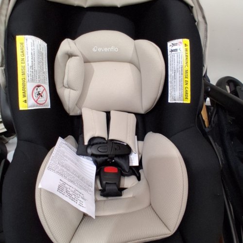 EVENFLO PIVOT NXT TRAVEL SYSTEM WITH LITEMAX NXT INFANT CAR SEAT - MAX WEIGHT 22LBS - LATTE TAN (MODEL: TS101412572C) image 4