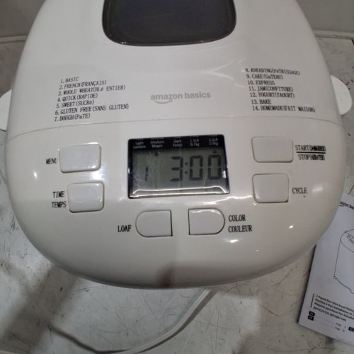 AMAZON BASICS PROGRAMMABLE BREAD MAKER 2LB NON-STICK image 2