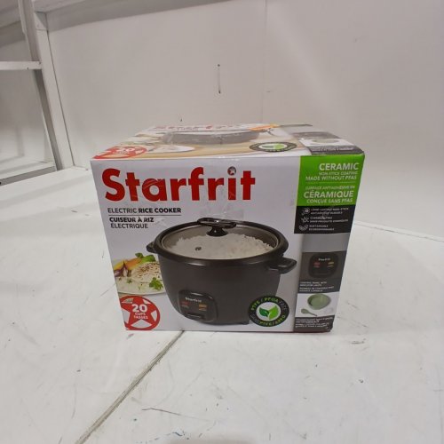 STARFRIT ELECTRIC RICE COOKER - 20 CUP - BLACK (MODEL: 024738) image 5