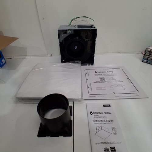 BREEZE EASY EASY INSTALL BATHROOM FAN - 50/80/110 CFM - WHITE (MODEL:5192227) image 2