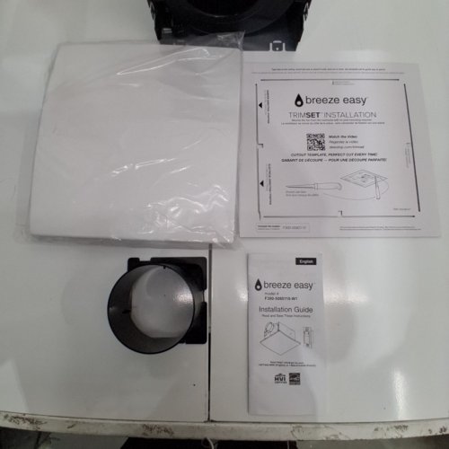 BREEZE EASY EASY INSTALL BATHROOM FAN - 50/80/110 CFM - WHITE (MODEL:5192227) image 3