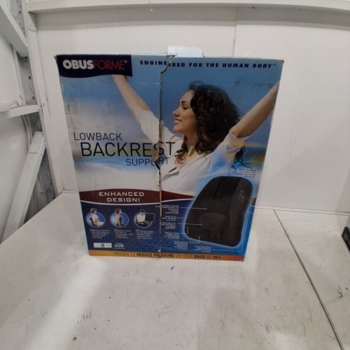 OBUSFORME LOWBACK BACKREST SUPPORT CUSHION - BLACK (MODEL: LB-SDM-CBA) image 2