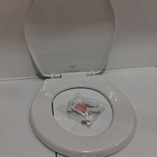 MAYFAIR BY BEMIS CASWELL ROUND PLASTIC TOILET SEAT - WHITE (MODEL: 880SLOW 000) image 2