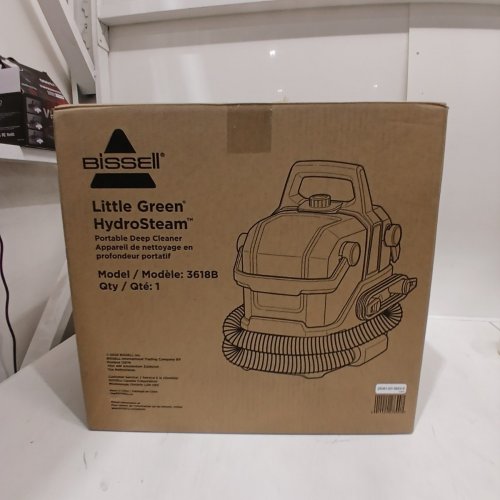 BISSELL LITTLE GREEN HYDROSTEAM PORTABLE DEEP CLEANER - BLACK (MODEL: 3618B) image 6