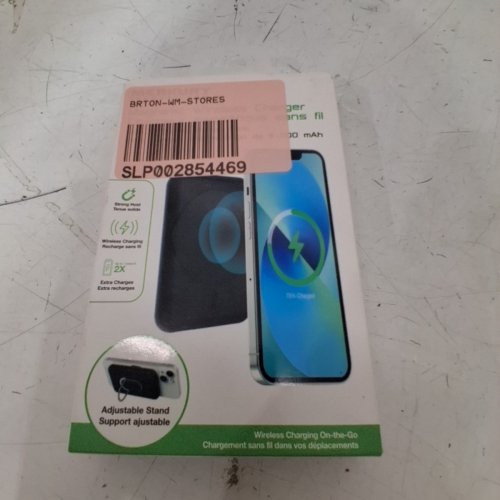 MERKURY MAGNETIC WIRELESS CHARGER WITH 5000MAH POWER BANK - BLACK image 5