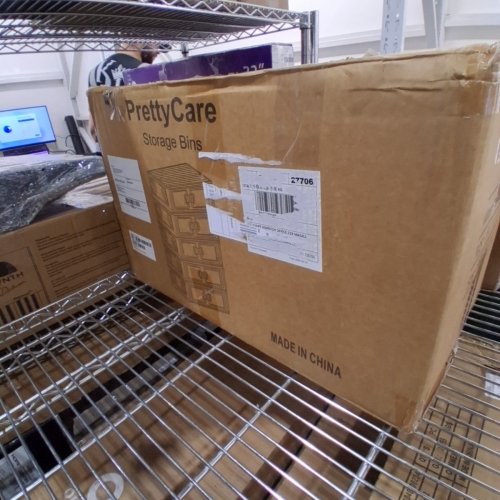 PRETTYCARE STORAGE CONTAINERS - 21.65" X 12.59" X 59.44" - WHITE - (MODEL: GS01) image 3