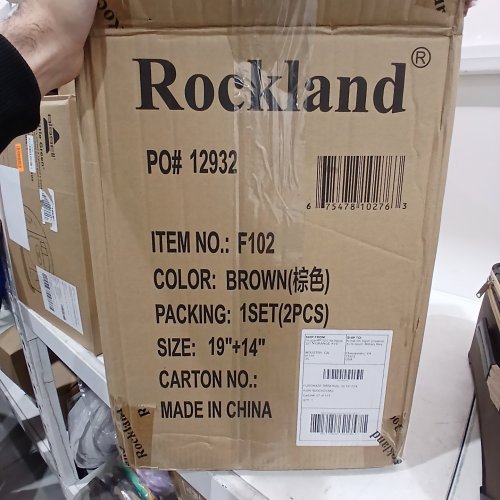 2PC ROCKLAND ROLLING BRIEFCASE - 19" X 14" - BROWN (ITEM: F102) image 2