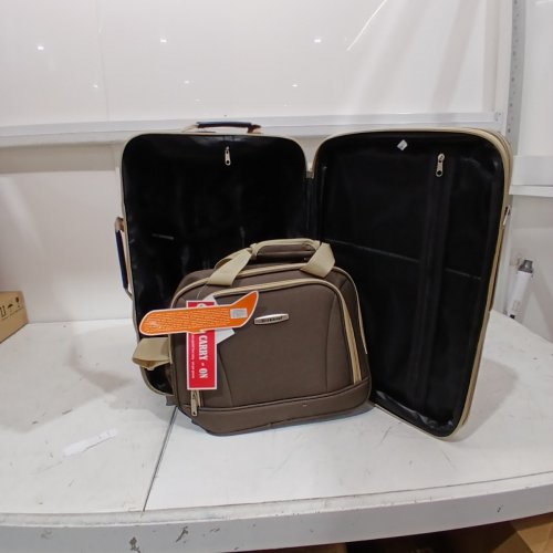 2PC ROCKLAND ROLLING BRIEFCASE - 19" X 14" - BROWN (ITEM: F102) image 7