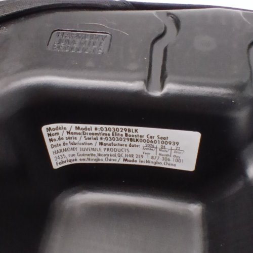 HARMONY 2-IN-1 DREAMTIME ELITE HIGH-BACK BOOSTER CAR SEAT WITH CUP HOLDER - 40 -110LBS - BLACK (MODEL: 0303029BLK) image 3