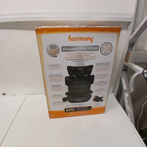 HARMONY 2-IN-1 DREAMTIME ELITE HIGH-BACK BOOSTER CAR SEAT WITH CUP HOLDER - 40 -110LBS - BLACK (MODEL: 0303029BLK) image 6