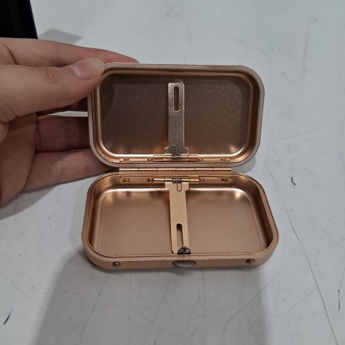 ONGROK ALUMINUM POCKET SMELL RESISTANT JOINT CASE - 3.25" X 2" X 0.75" - GOLD (ITEM: JCASEGD1) image 4
