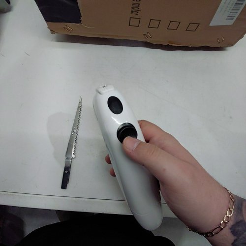 ONE TOUCH CORDLESS KNIFE - AS SEEN ON TV - WHITE image 4