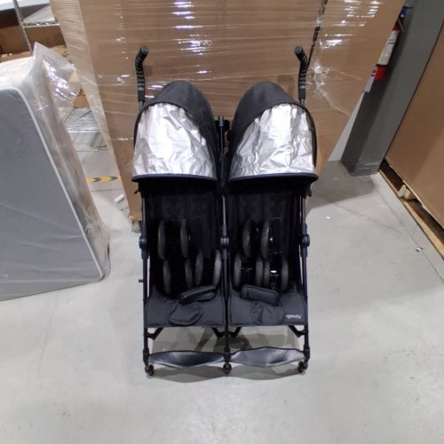 INGENUITY 3DLITE DOUBLE UMBRELLA STROLLER - 50LBS MAX - BLACK -(MODEL:31923) image 2