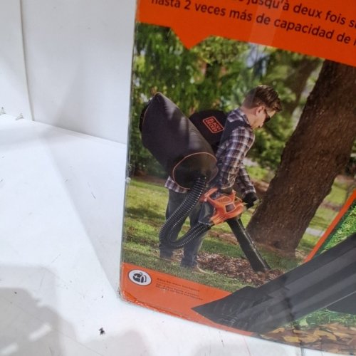 BLACK AND DECKER CORDED BACK PACK LEAF BLOWER, VACUUM & MULCHER, 250MPH, 400CFM - BLACK/ORANGE (MODEL : BEBL7000) image 4