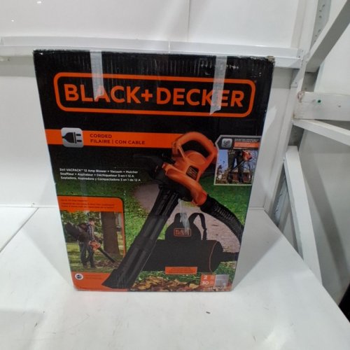 BLACK AND DECKER CORDED BACK PACK LEAF BLOWER, VACUUM & MULCHER, 250MPH, 400CFM - BLACK/ORANGE (MODEL : BEBL7000) image 5